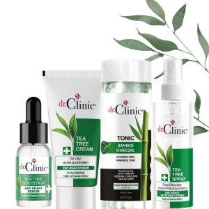 Dr Clinic Tea Tree - Σειρά προϊόντων κατά της της ακμής