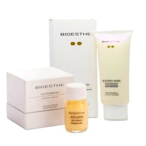 BIOESTHE WHITE SERUM & BLEMISH MASK -  Λάμψη & Ομοιόμορφος Τόνος