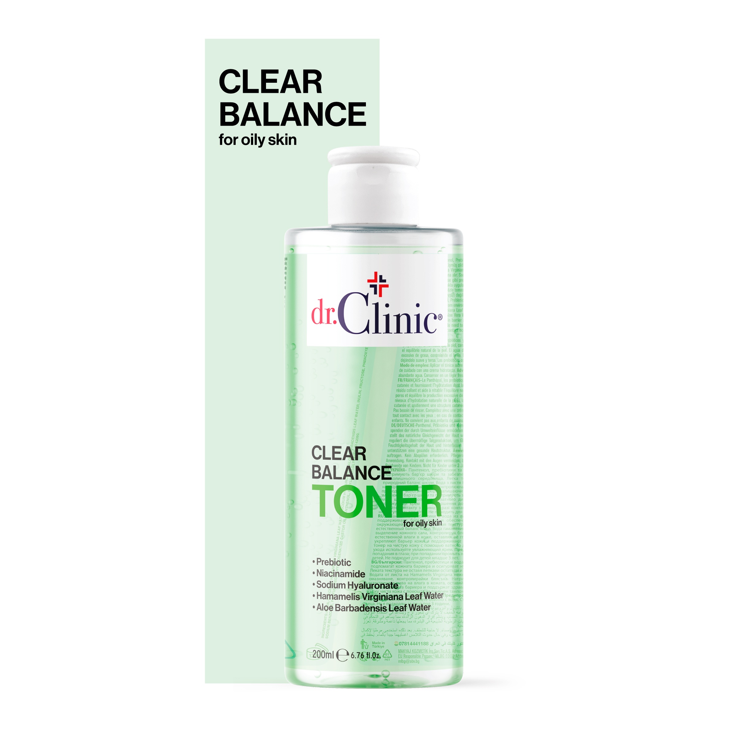 Dr Clinic Clear Balance Πρεβιοτική Τονωτική Λοσιόν Με Νιασιναμίδη – 200ml